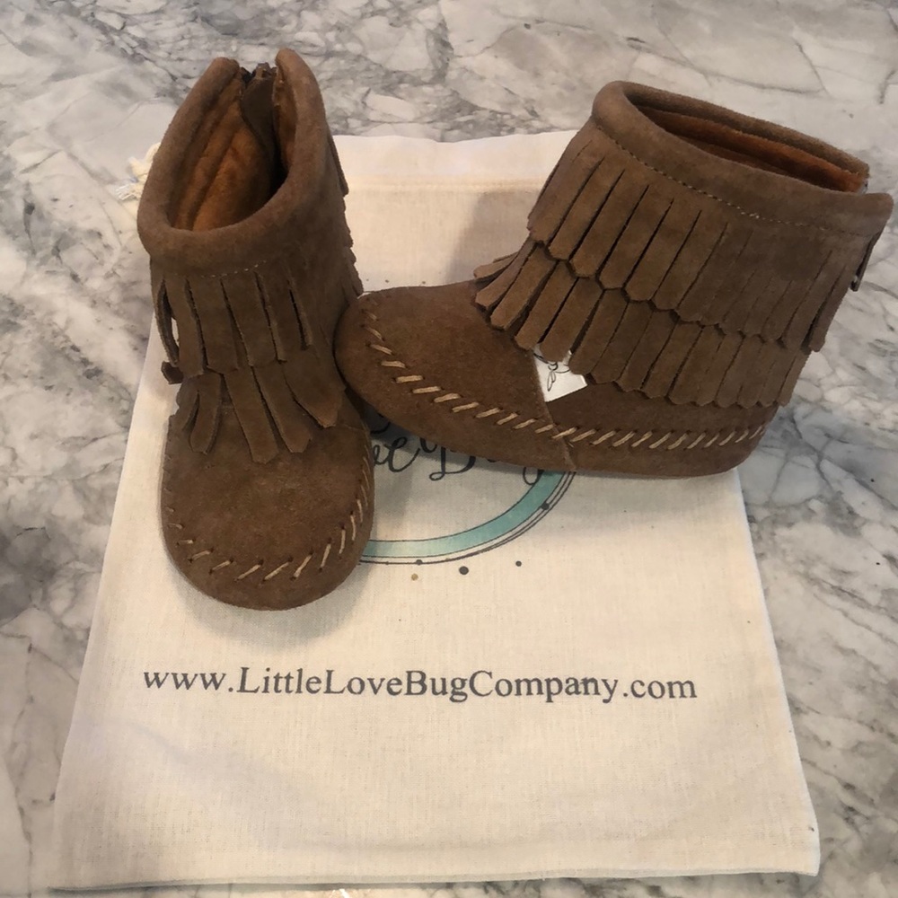 Little Love Bug Co cozy boot mocs. New